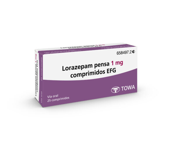 Lorazepam pensa 1 mg comprimidos EFG