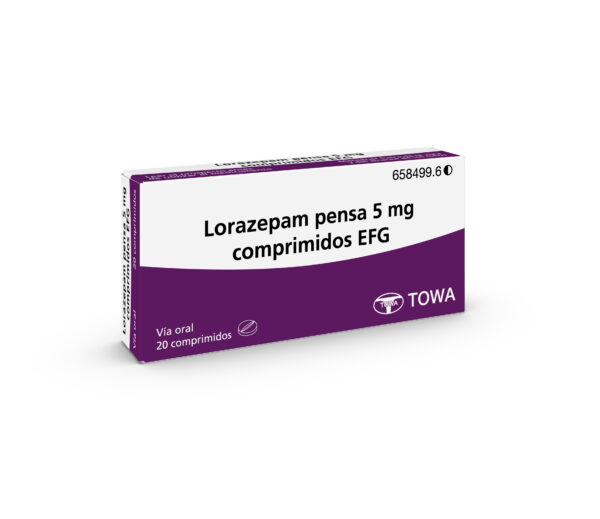 Lorazepam pensa 5 mg comprimidos EFG