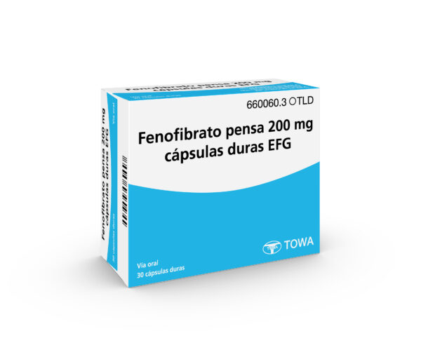 Fenofibrato pensa 200 mg cápsulas duras EFG