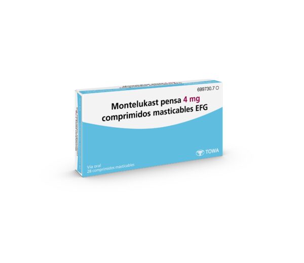 Montelukast pensa 4 mg comprimidos masticables EFG