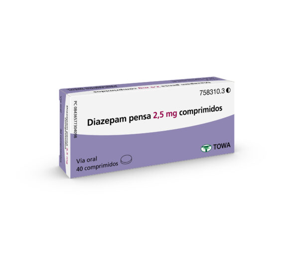 Diazepam pensa 2,5 mg comprimidos