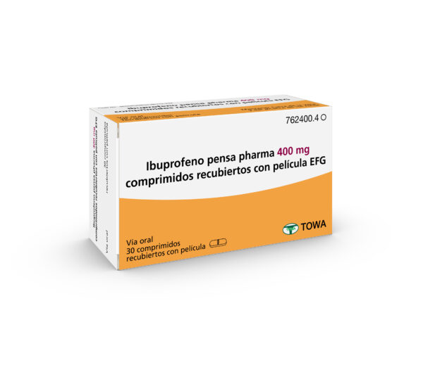 Ibuprofeno pensa pharma 400 mg comprimidos recubiertos con película EFG