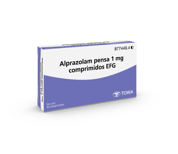 Alprazolam pensa 1 mg comprimidos EFG