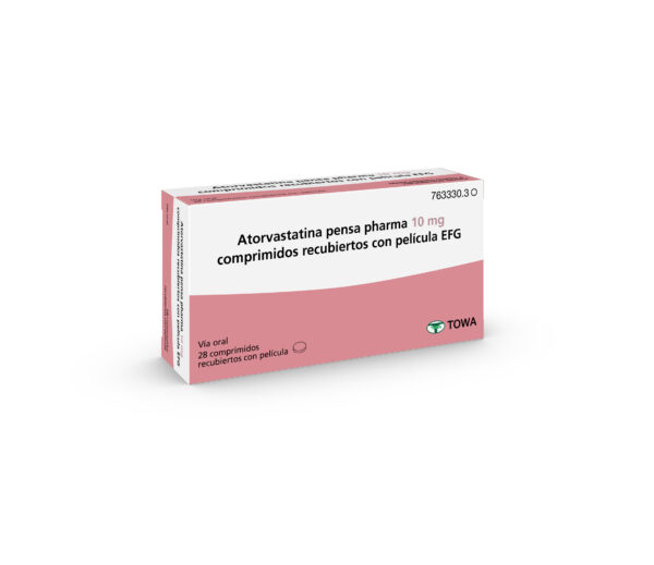 Atorvastatina pensa pharma 10 mg comprimidos recubiertos com película EFG