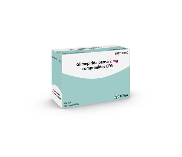 Glimepirida pensa 2 mg comprimidos EFG