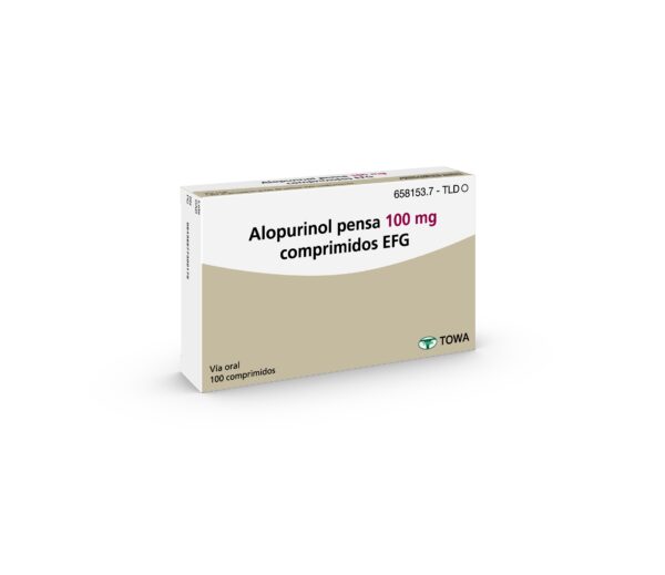 Alopurinol pensa 100 mg comprimidos EFG