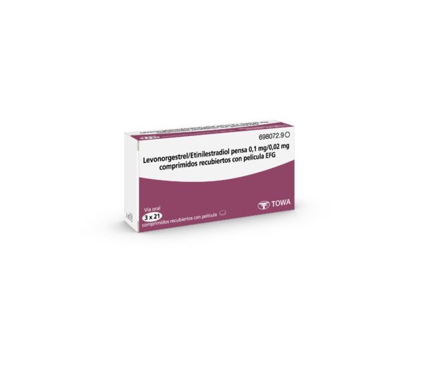 Levonorgestrel/ Etinilestradiol pensa 0,1mg / 0,02mg comprimidos recubiertos con película EFG