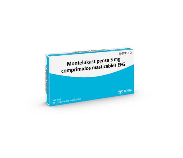 Montelukast pensa 5 mg comprimidos masticables EFG