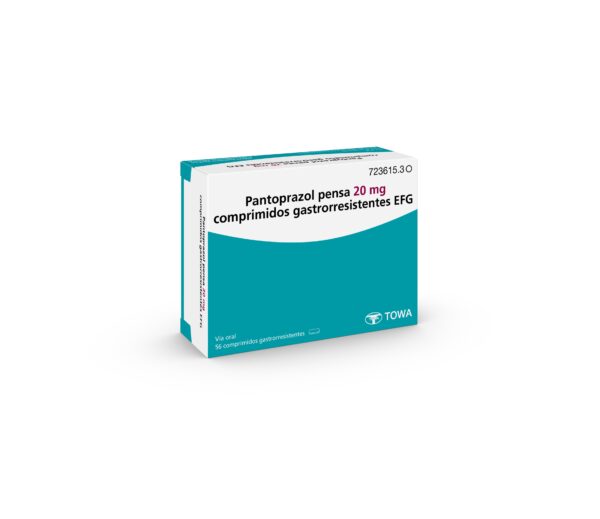 Pantoprazol pensa 20 mg comprimidos gastrorresistentes EFG