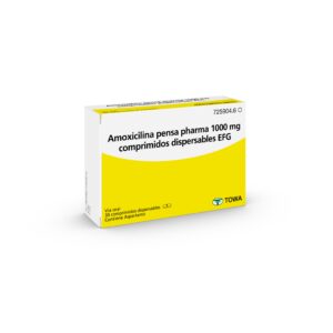 Amoxicilina pensa pharma 1000 mg comprimidos dispersables EFG