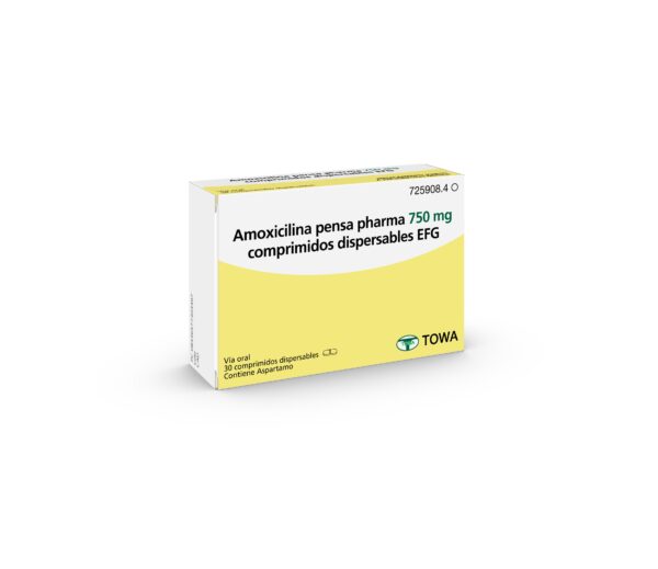 Amoxicilina pensa pharma 750 mg comprimidos dispersables EFG