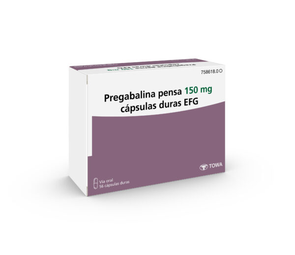 Pregabalina pensa 150 mg cápsulas duras EFG