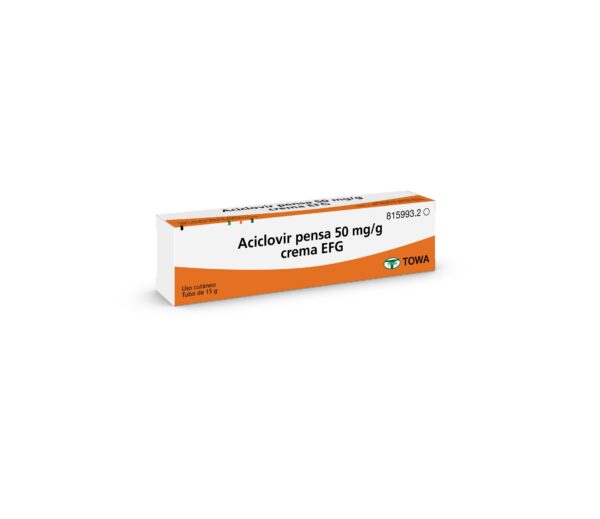 Aciclovir pensa 50mg/g crema EFG