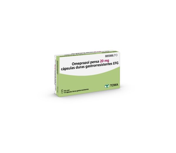 Omeprazol pensa 20 mg cápsulas duras gastrorresistentes EFG