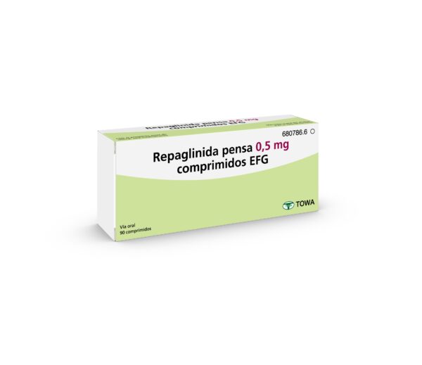 Repaglinida pensa 0,5 mg comprimidos EFG