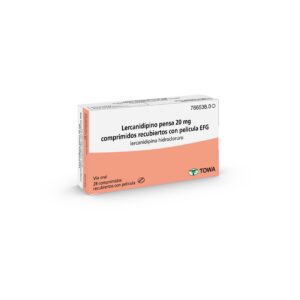 Lercanidipino pensa 20mg comprimidos recubiertos EFG