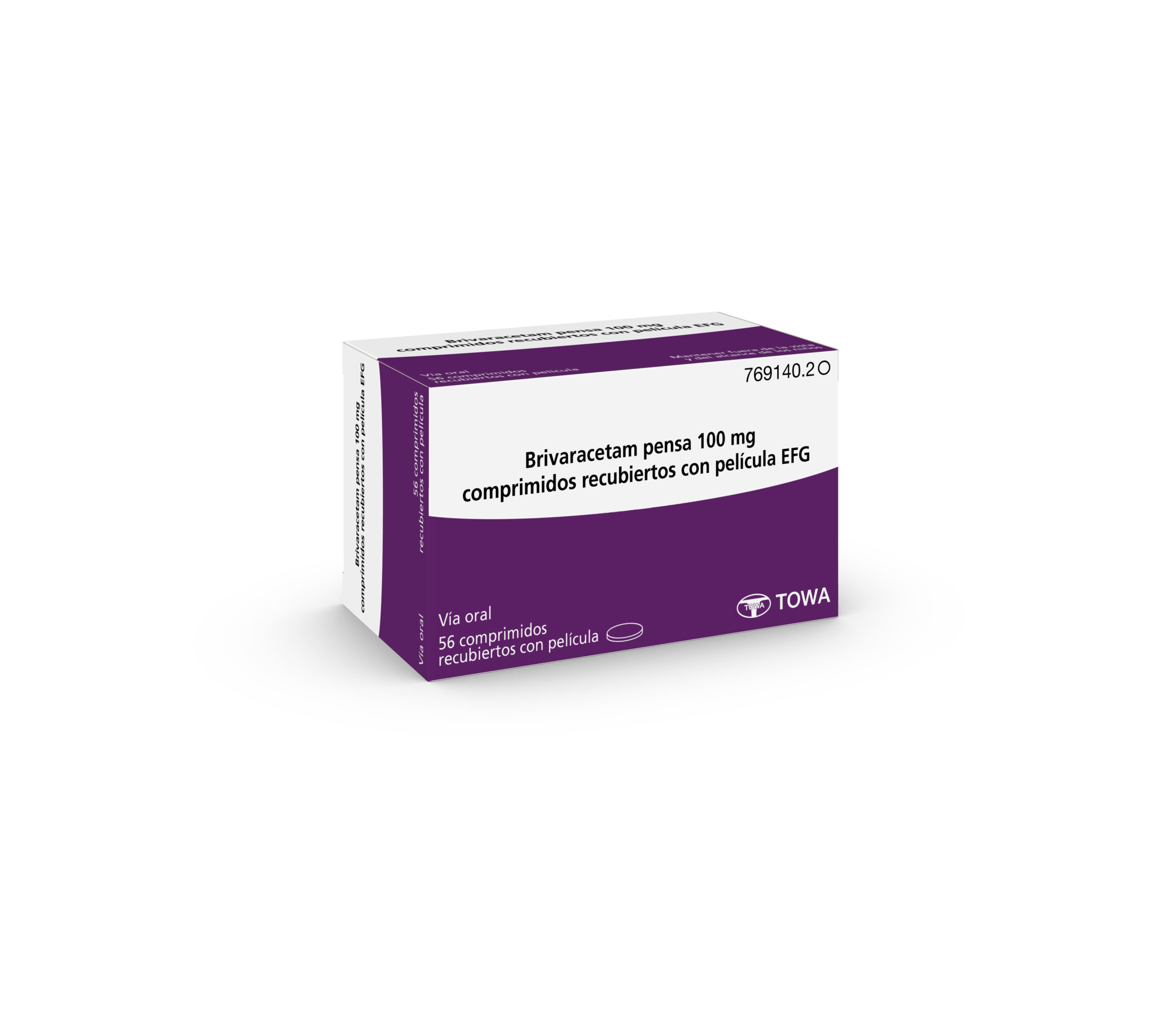 Brivaracetam pensa 100 mg comprimidos recubiertos con película EFG